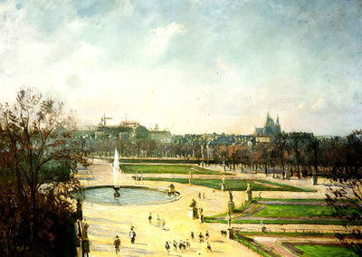 The Tuileries Gardens, Afternoon, Sun Art Print 1900 by Pissarro (6 Sizes)