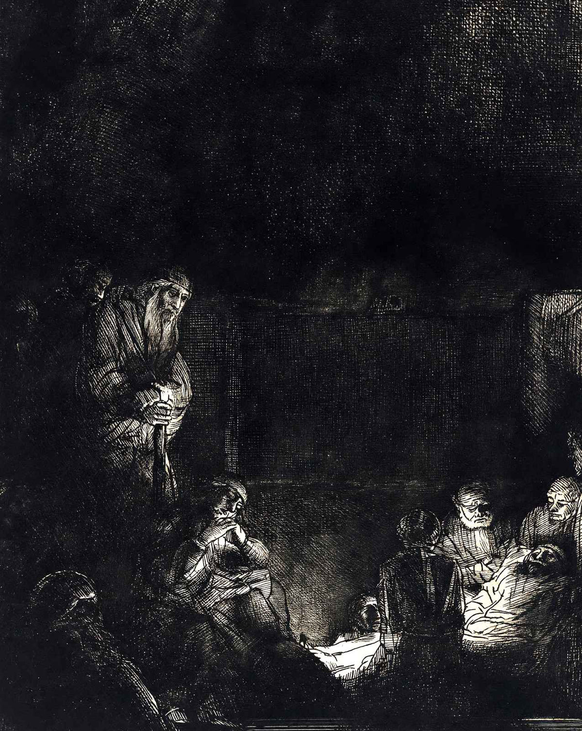 The Entombment art print by Rembrandt (1654)