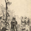 The Tribute Money drawing by Rembrandt (1635)