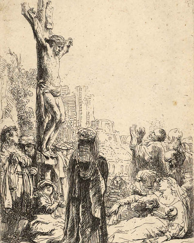 The Tribute Money drawing by Rembrandt (1635)