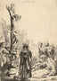 The Tribute Money 1635 Drawing by Rembrandt Art Print (6 Sizes) - High Quality
