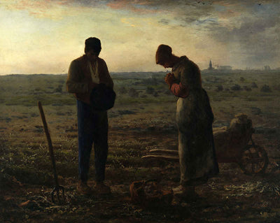 The Angelus art print by Jean-François Millet