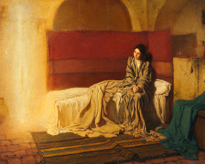 The Annunciation art print by Henry Ossawa Tanner (1898)