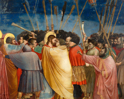 The Arrest of Christ painting print by Giotto di Bondone