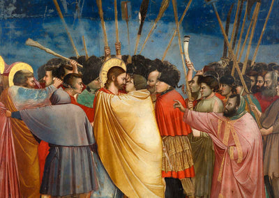 The Arrest of Christ Painting by Giotto di Bondone Art Print (6 Sizes) - Jesus