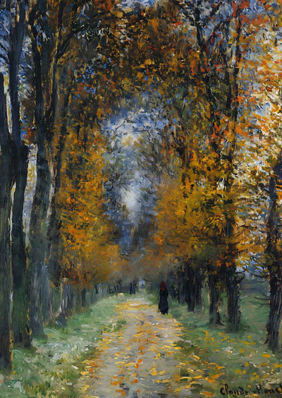 The Avenue 1878 Painting by Claude Monet Art Print (6 Sizes) - Retouched