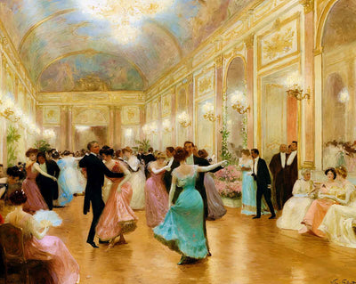 The Ball or An Elegant Evening painting by Victor Gilbert