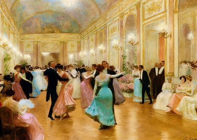 The Ball or An Elegant Evening by Victor Gilbert Fine Art Print (6 Sizes)
