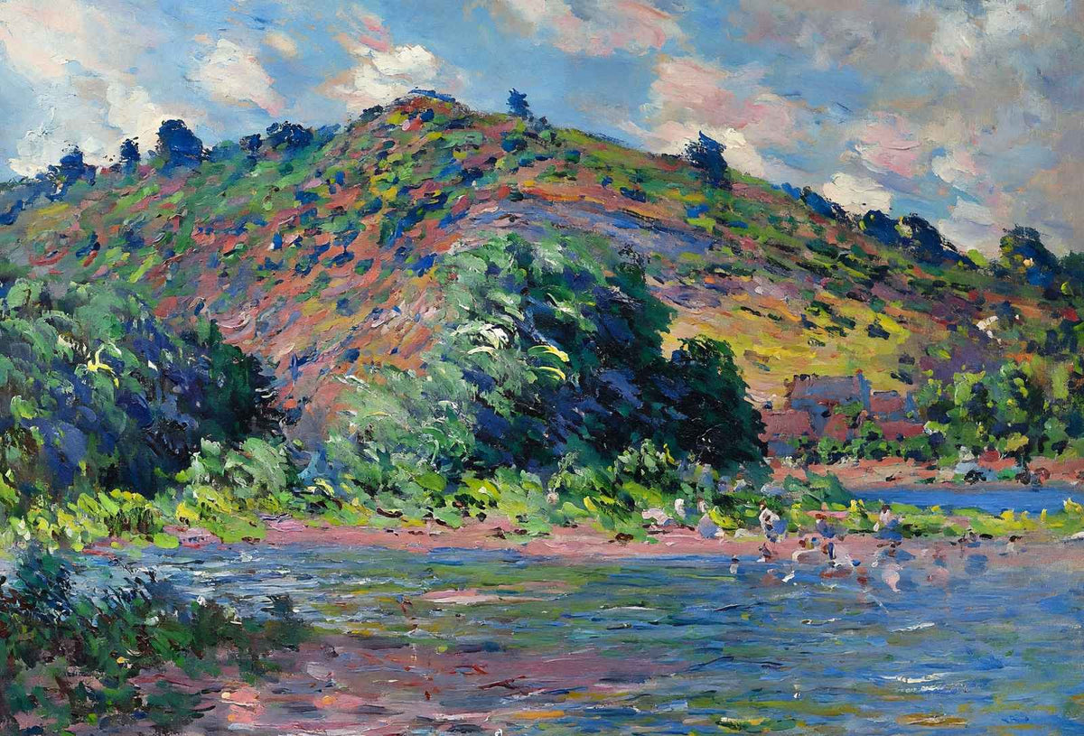 The Banks of the Seine at Port-Villez 1885 by Claude Monet Art Print (6 Sizes)