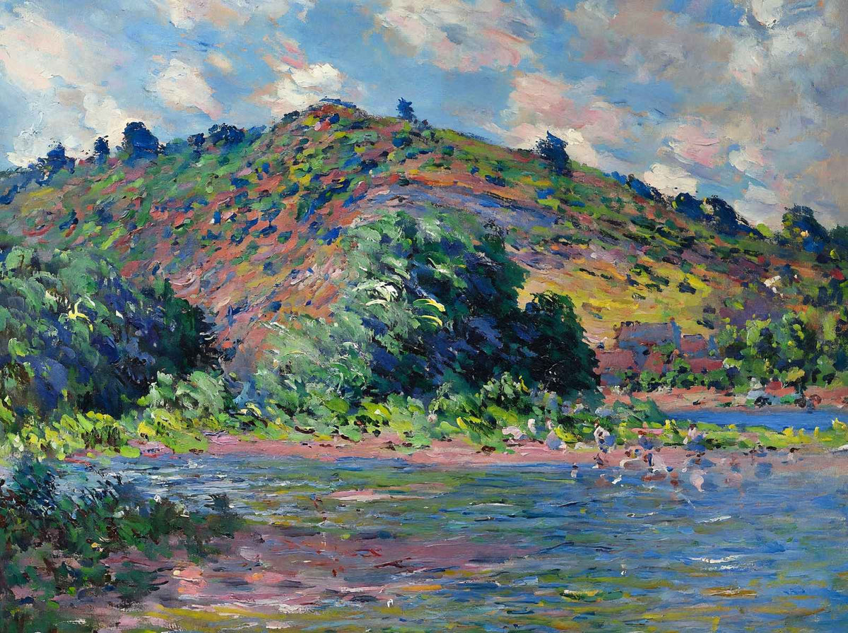 The Banks of the Seine at Port-Villez 1885 by Claude Monet Art Print (6 Sizes)