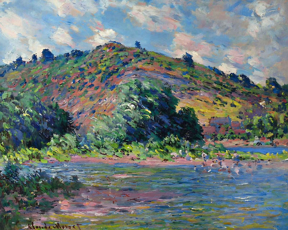 The Banks of the Seine at Port-Villez fine art print by Claude Monet (1885)