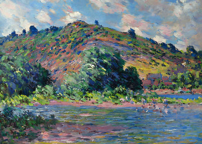 The Banks of the Seine at Port-Villez 1885 by Claude Monet Art Print (6 Sizes)