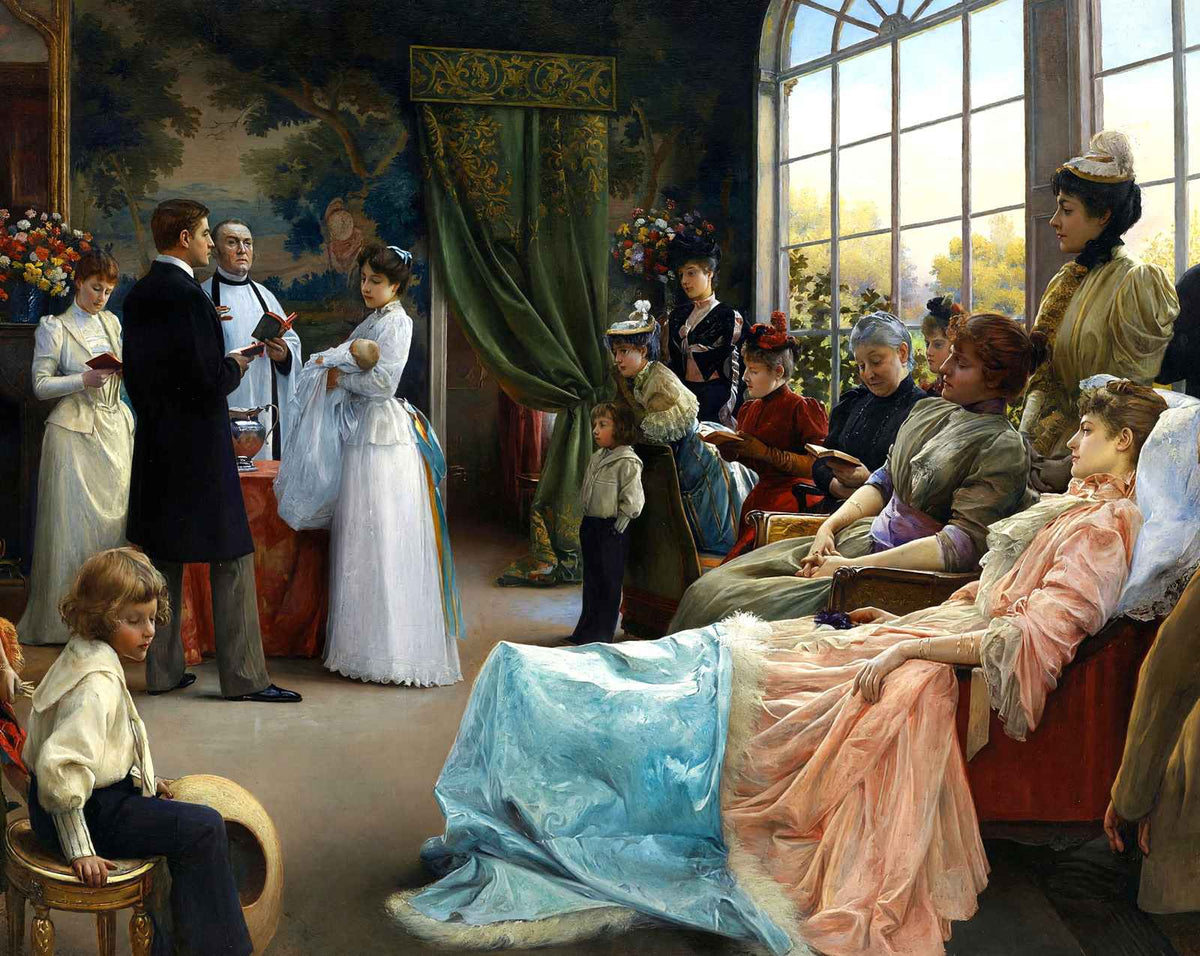The Baptism art print by Julius LeBlanc Stewart (1892)