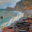 The Beach at Etretat 1883 Painting by Claude Monet Fine Art Print (6 Sizes)
