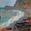 The Beach at Etretat 1883 Painting by Claude Monet Fine Art Print (6 Sizes)