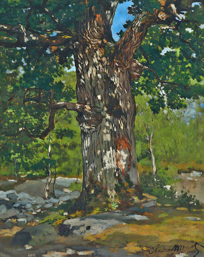 The Bodmer Oak art print by Claude Monet (1865)