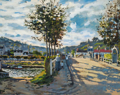 The Bridge at Bougival painting by Claude Monet (1869)