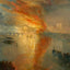 Burning of the Houses of Parliament (Cleveland) by Turner Art Print (6 Sizes)