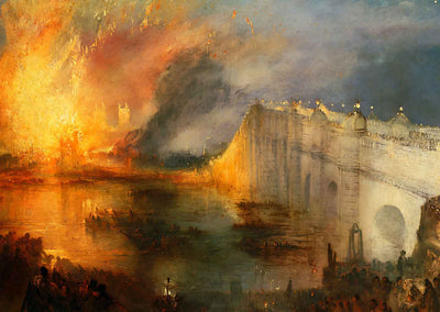 The Burning of the Houses of Lords and Art Print Commons by Turner (6 Sizes)