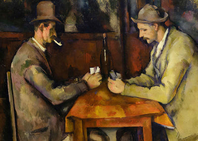 The Card Players Painting by Paul Cezanne Professional Art Print (6 Sizes)