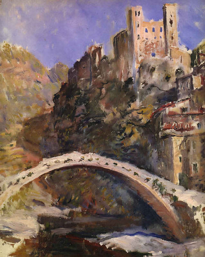The Castle of Dolceacqua painting by Claude Monet (1884)