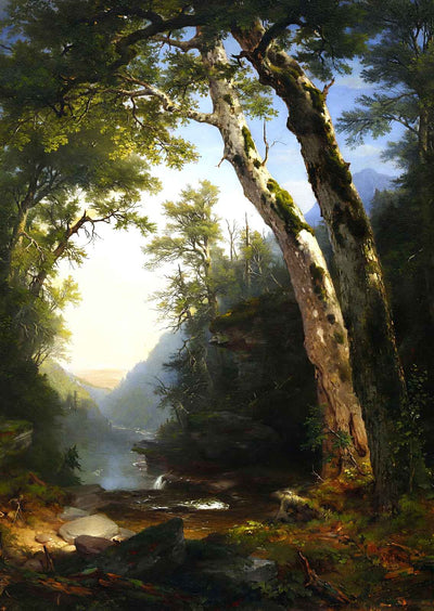 The Catskills Painting by Asher Brown Durand Premium Art Print (6 Sizes)