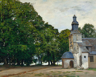 The Chapel Notre-Dame de Grace at Honfleur painting by Claude Monet (1864)