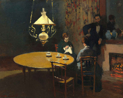 The Dinner painting print by Claude Monet