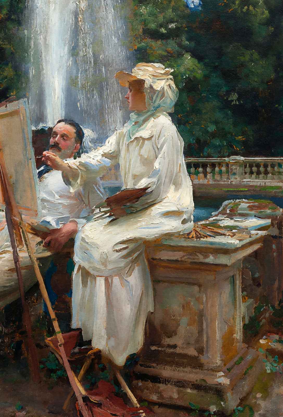 The Fountain Premium Art Print Painting by John Singer Sargent (6 Sizes)