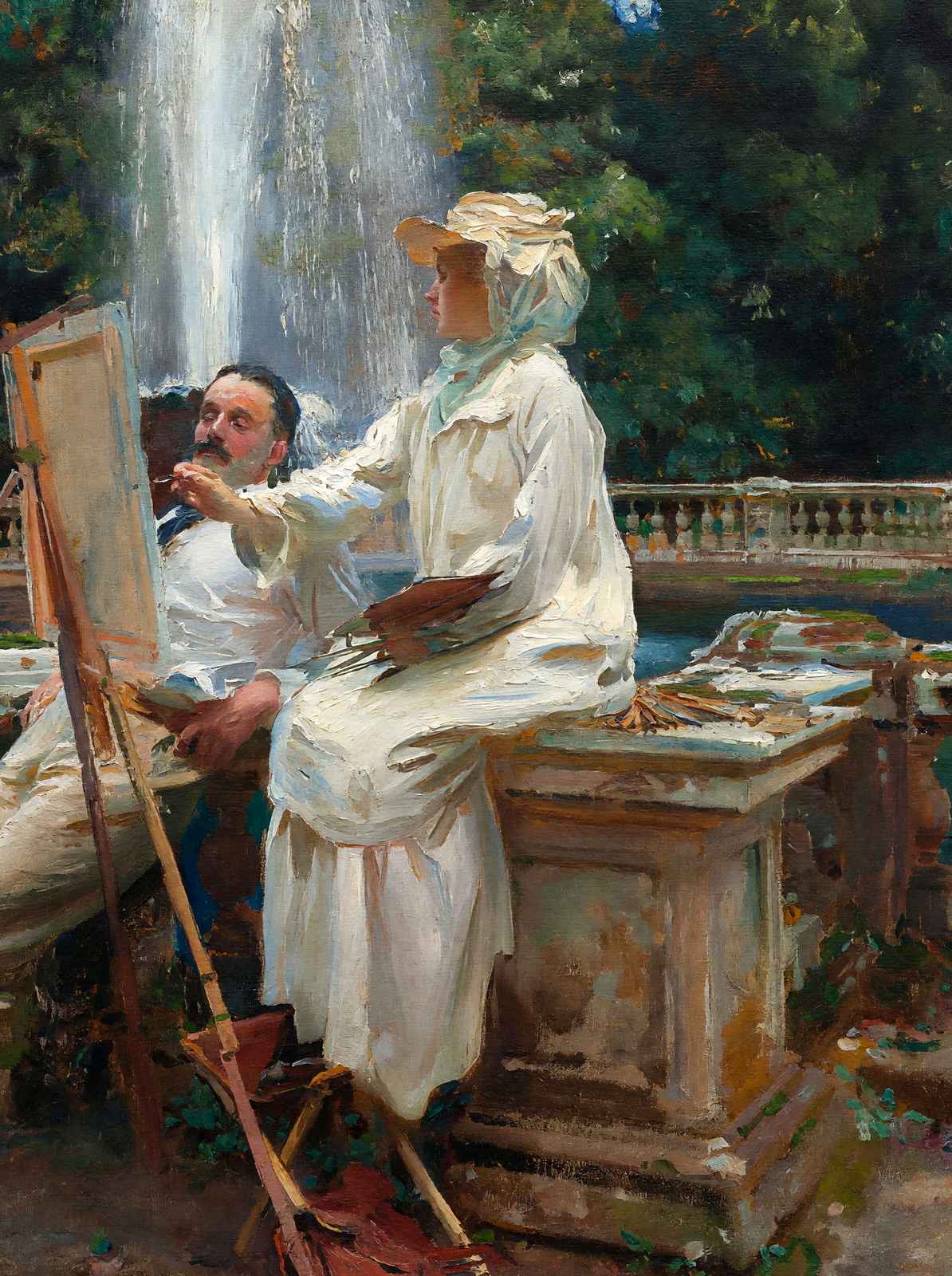The Fountain Premium Art Print Painting by John Singer Sargent (6 Sizes)