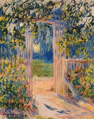The Garden Gate painting by Claude Monet (1881)