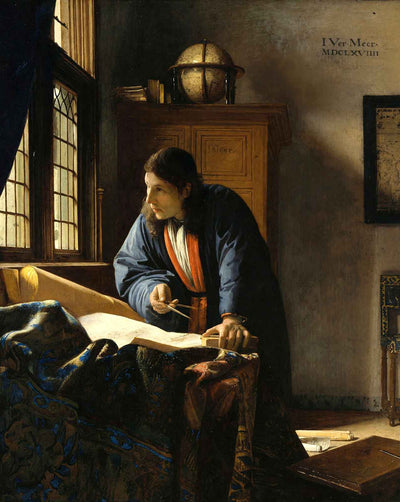 The Geographer painting print by Johannes Vermeer