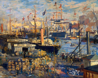The Grand Dock at Le Havre art print by Claude Monet (1872)