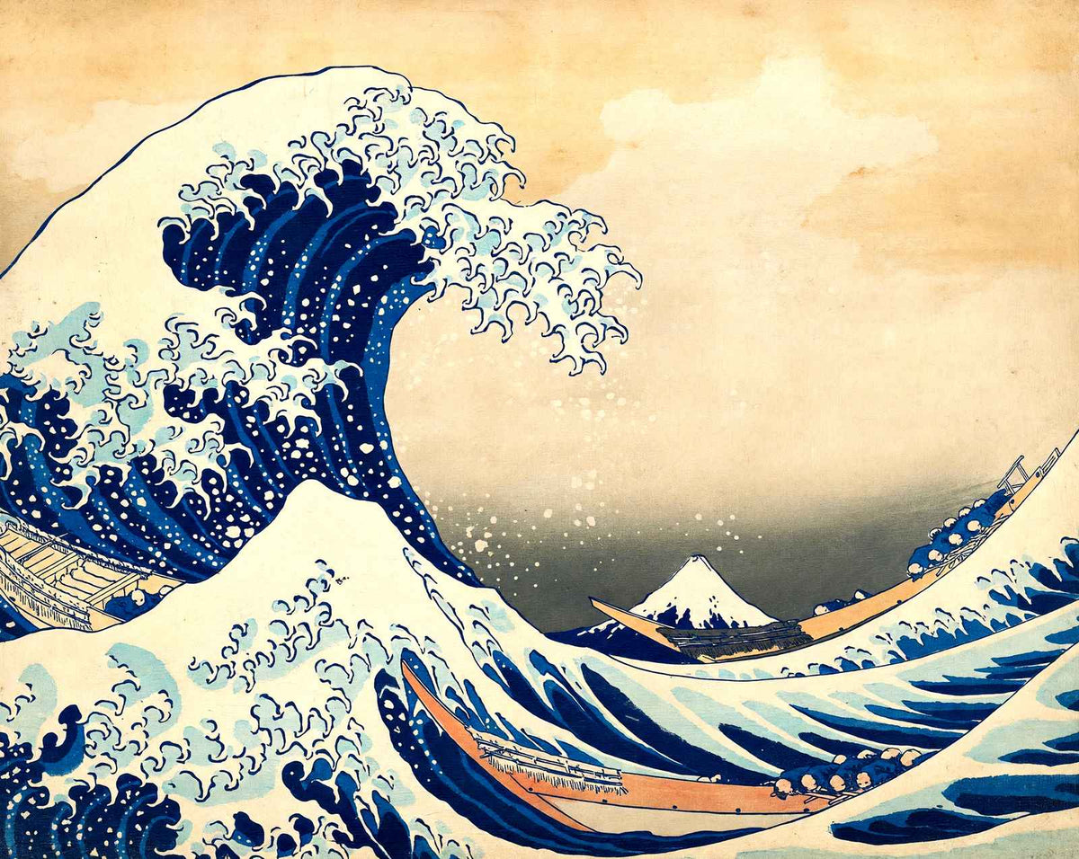 The Great Wave off Kanagawa fine art print by Katsushika Hokusai