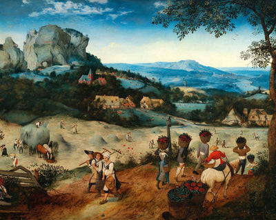 The Hay Harvest art print by Pieter Bruegel the Elder