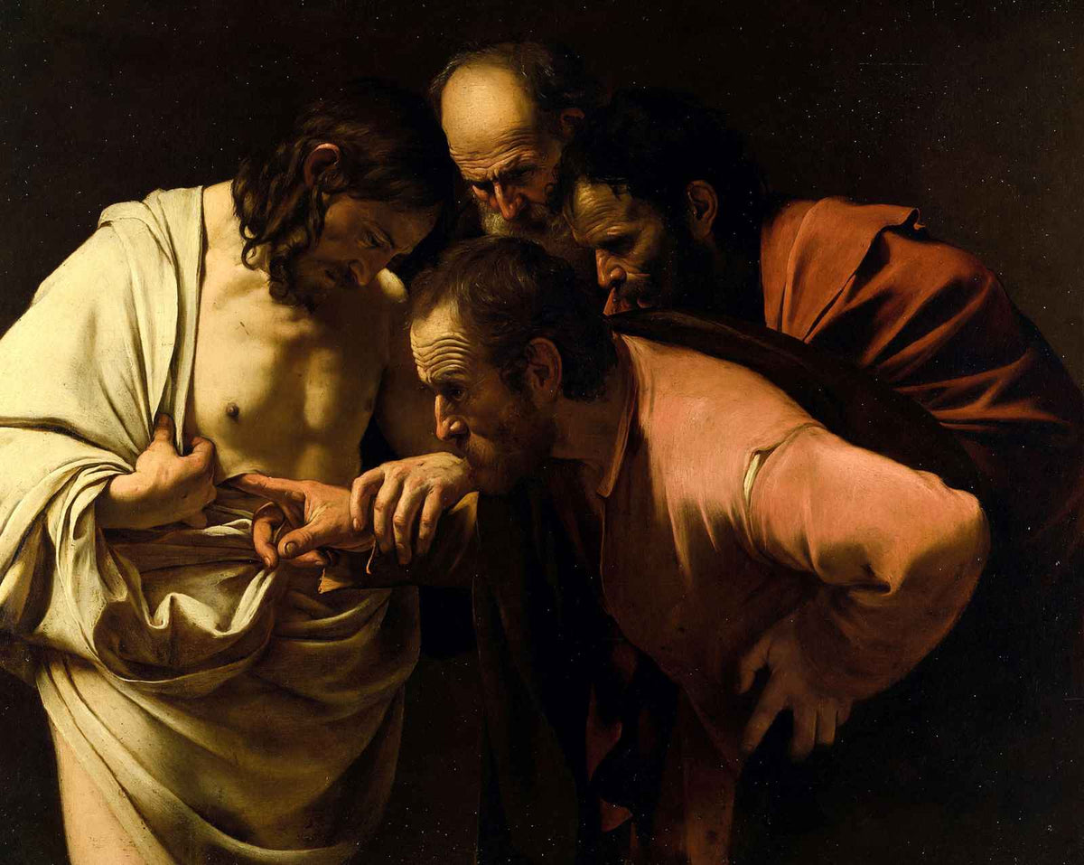 The Incredulity of Saint Thomas art print by Caravaggio