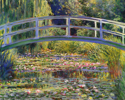 The Japanese Bridge (The Water-Lily Pond) - 1899 art print by Claude Monet (1899)