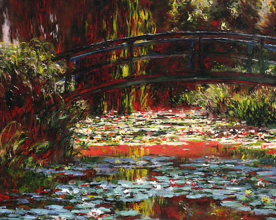 The Japanese Bridge (The Bridge over the Water-Lily Pond) painting by Claude Monet (1900)
