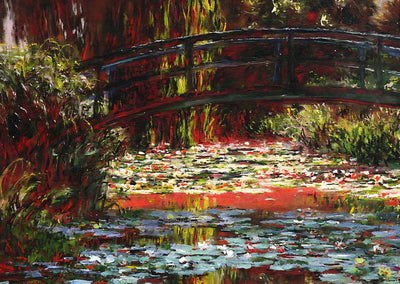 Japanese Bridge 1900 by Monet Art Print (6 Sizes) - Reproduction
