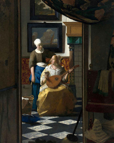 The Love Letter art print by Johannes Vermeer