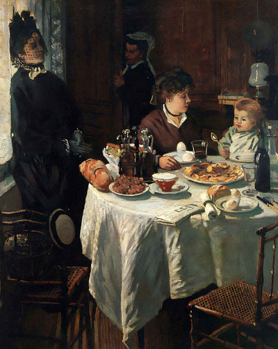 The Luncheon painting by Claude Monet (1868)