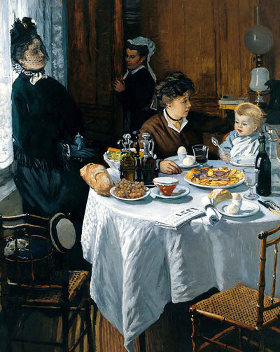 The Luncheon painting print by Claude Monet