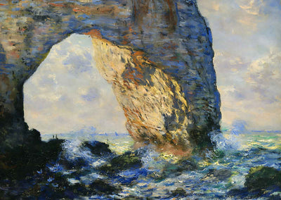 The Manneport, Rock Arch West of Etretat Art Print 1883 by Monet (6 Sizes)