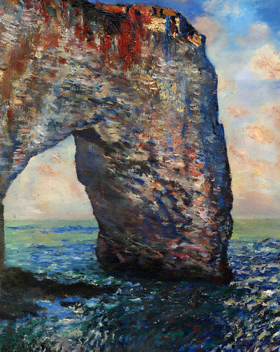The Mannerport near Etretat painting by Claude Monet (1886)