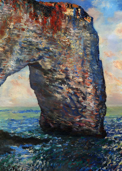 The Mannerport near Etretat 1886 Painting by Claude Monet Art Print (6 Sizes)