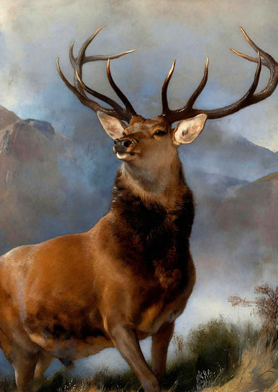 The Monarch of the Glen Painting by Edwin Landseer Art Print (6 Sizes)