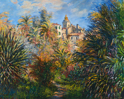 The Moreno Garden at Bordighera art print by Claude Monet (1884)