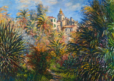 The Moreno Garden at Bordighera Art Print 1884 by Claude Monet (6 Sizes)