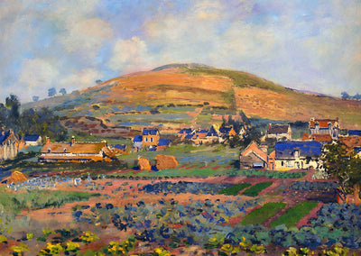 The Mount Riboudet in Rouen at Spring 1872 by Claude Monet Art Print (6 Sizes)