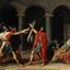The Oath of the Horatii Art Print Painting by Jacques Louis David (6 Sizes)